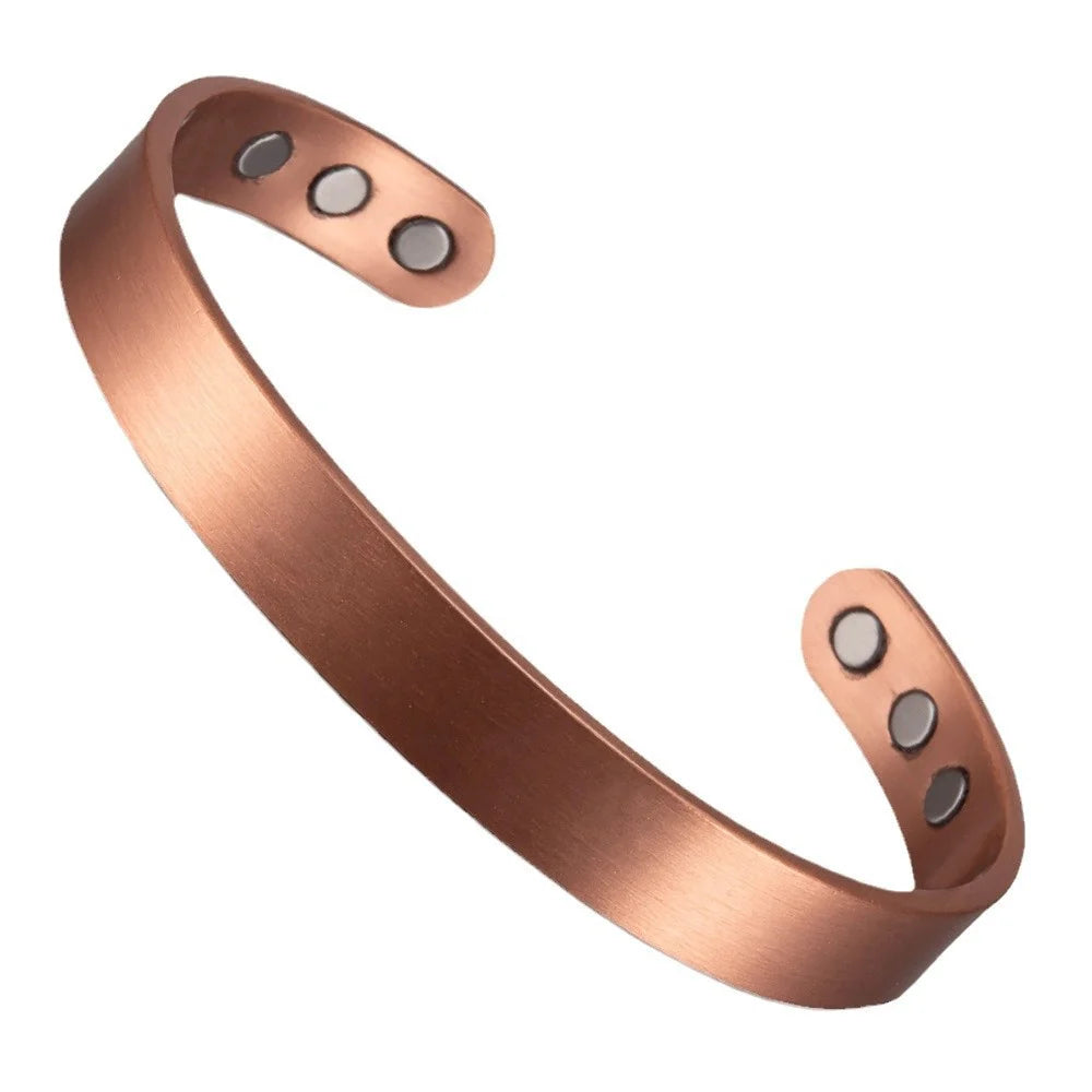 Bracelet Manchette Ovale Ajustable – Surface Lisse & Style Minimaliste Unisexe