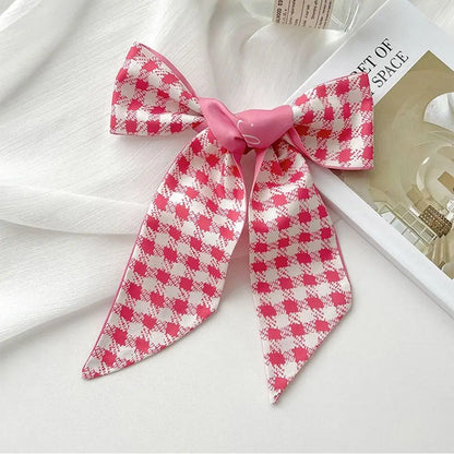Bandeau Soie Fleur Rose - Headband Ruban Élégant Femme