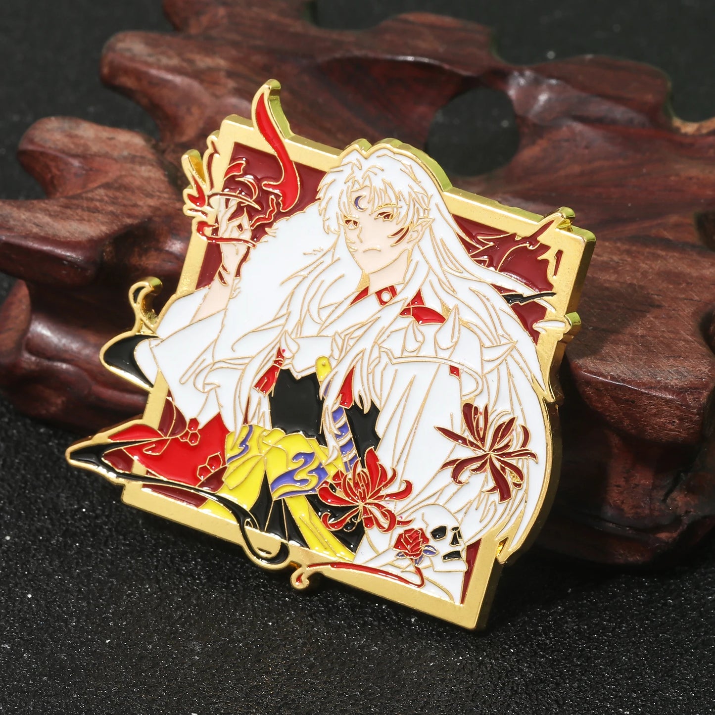Pin's Émaillé Inuyasha Sesshoumaru – Broche Badge Décoration Unisexe