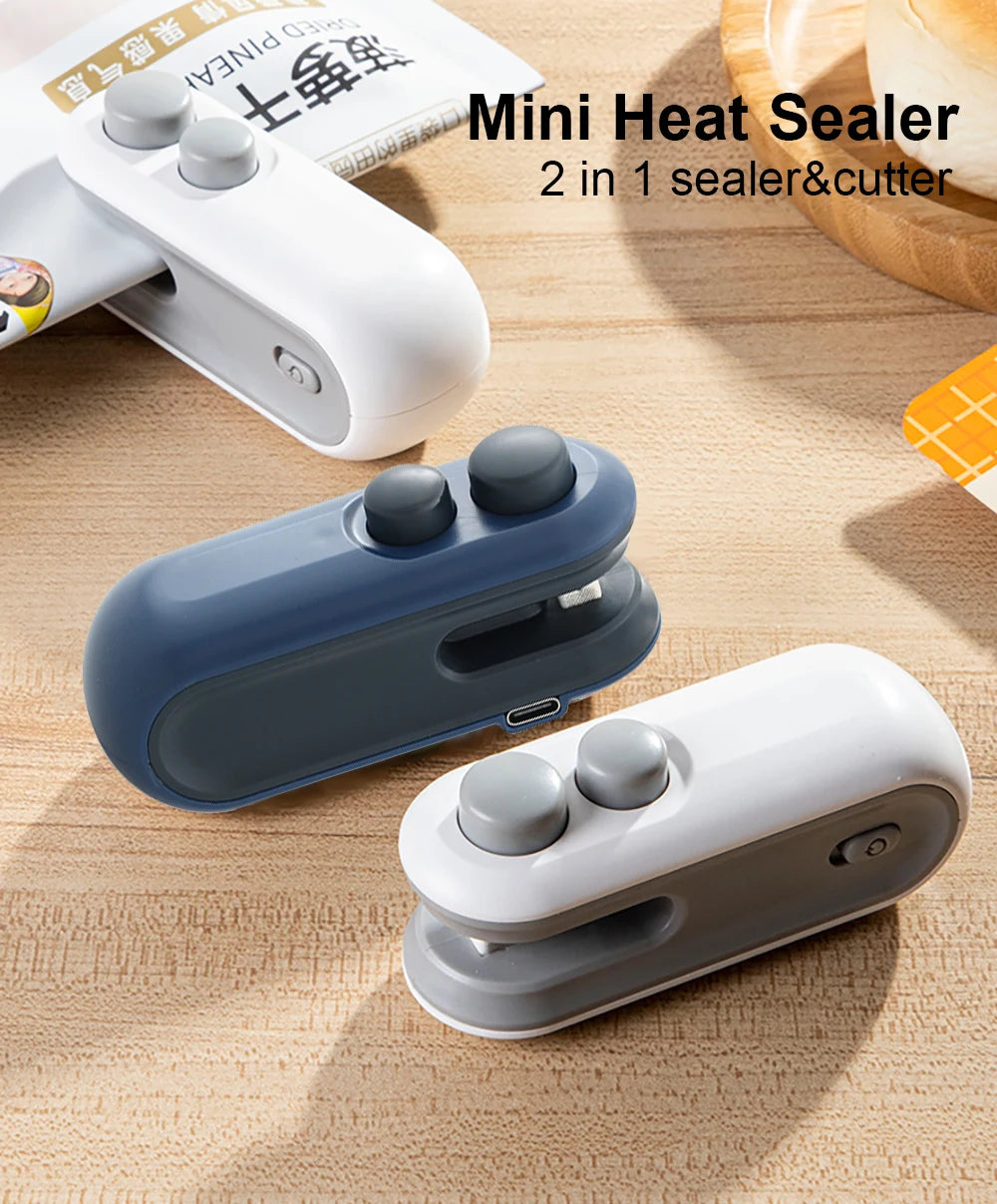 Mini Thermoscelleur Rechargeable pour Sacs Alimentaires – Portable & Magnétique