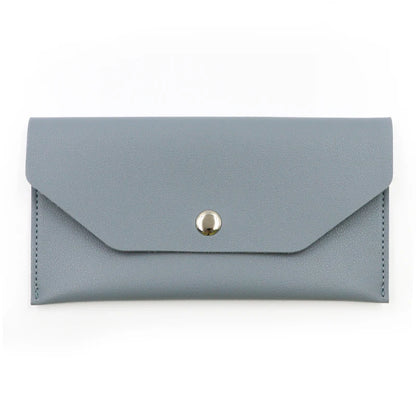 Portefeuille Femme Enveloppe Cuir PU - Porte-Cartes Classique Élégant avec Fermoir