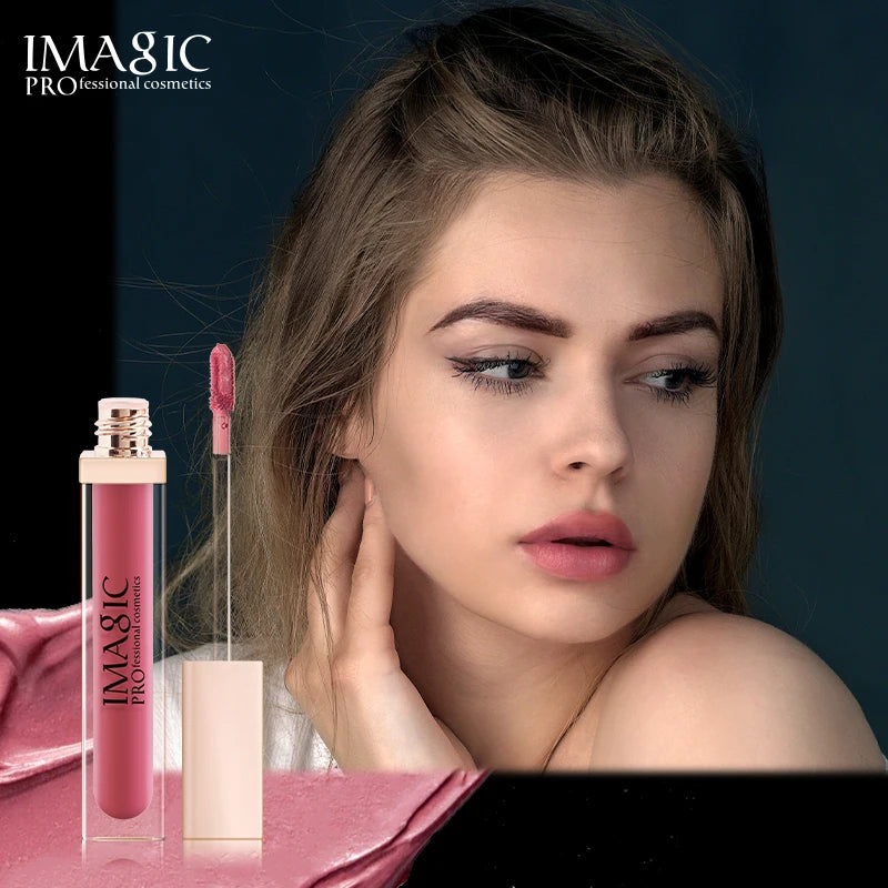 Gloss Lèvres IMAGIC Waterproof Holographique 20 Couleurs - Lip Gloss Velvet Matte Longue Tenue Hydratant
