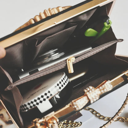 Sac à Main Femme Luxe Perles Ange - Crossbody Cuir Épaule Designer Élégant