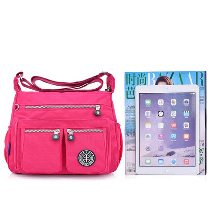 Sac à Bandoulière Femme Nylon Imperméable - Sac Crossbody Plage Été Léger