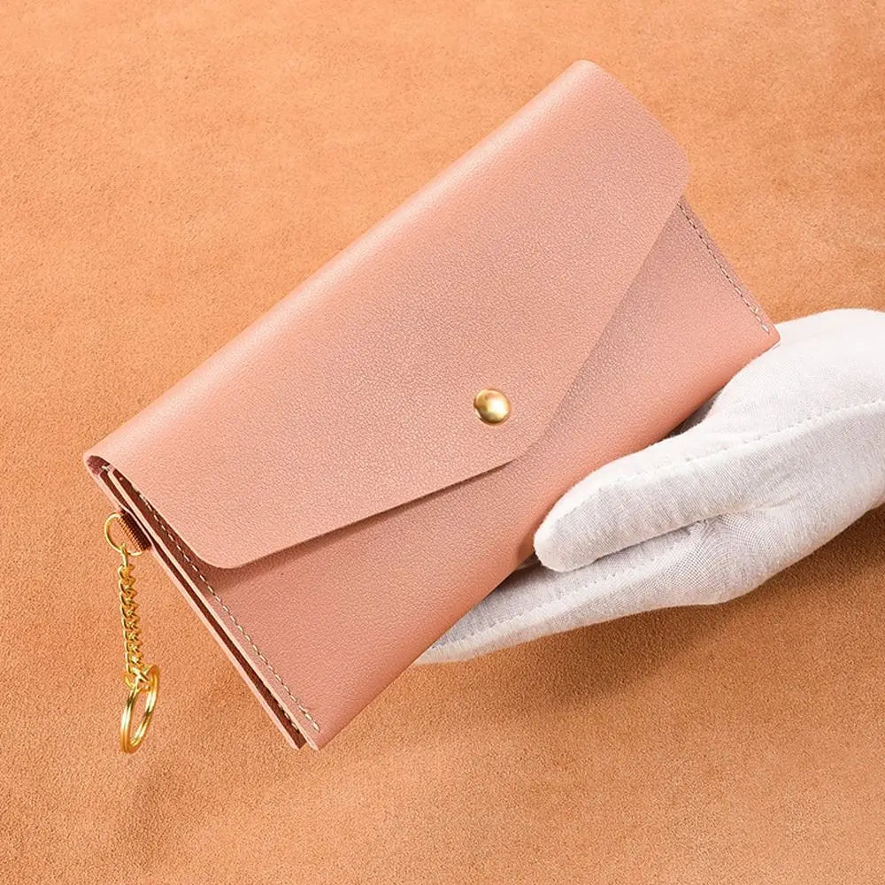 Portefeuille Femme Enveloppe Rétro Cuir PU - Clutch Porte-Cartes Téléphone Monnaie