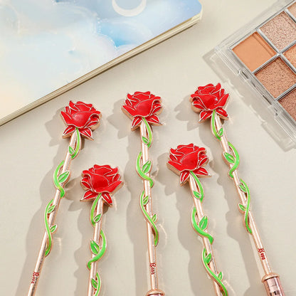 Set 5 Pinceaux Maquillage Beauty and The Beast - Rose Enchantée Cosplay Outil Beauté Cosmétique Collection