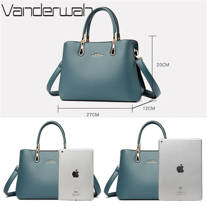 Sac Bandoulière Femme Cuir 3 Compartiments - Crossbody Designer Organisé