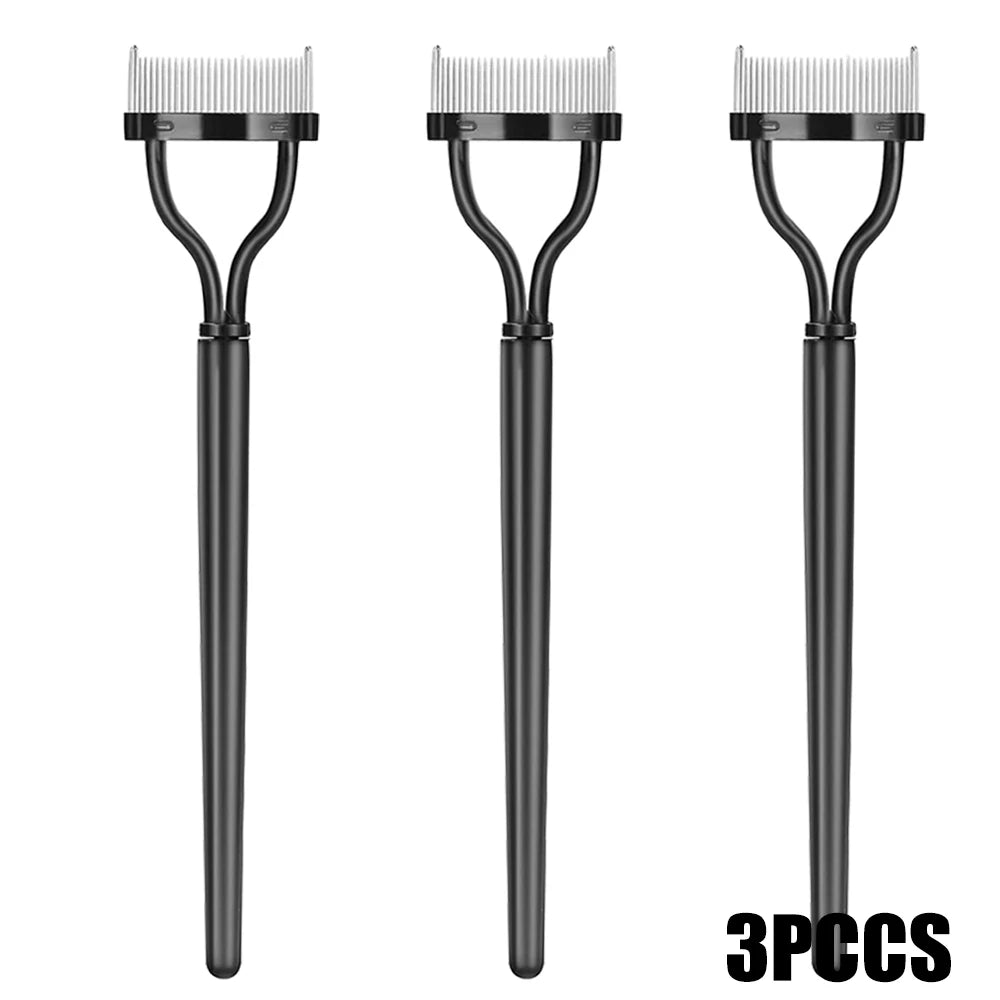 Set 5 Pinceaux Sourcils Professionnel - Peigne Cils Séparateur Ciseaux Trimmer Maquillage Yeux Femme