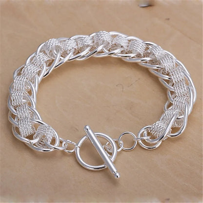 Bracelet Chaîne Argent Sterling 925 — Élégant et Minimaliste, 20 Coloris