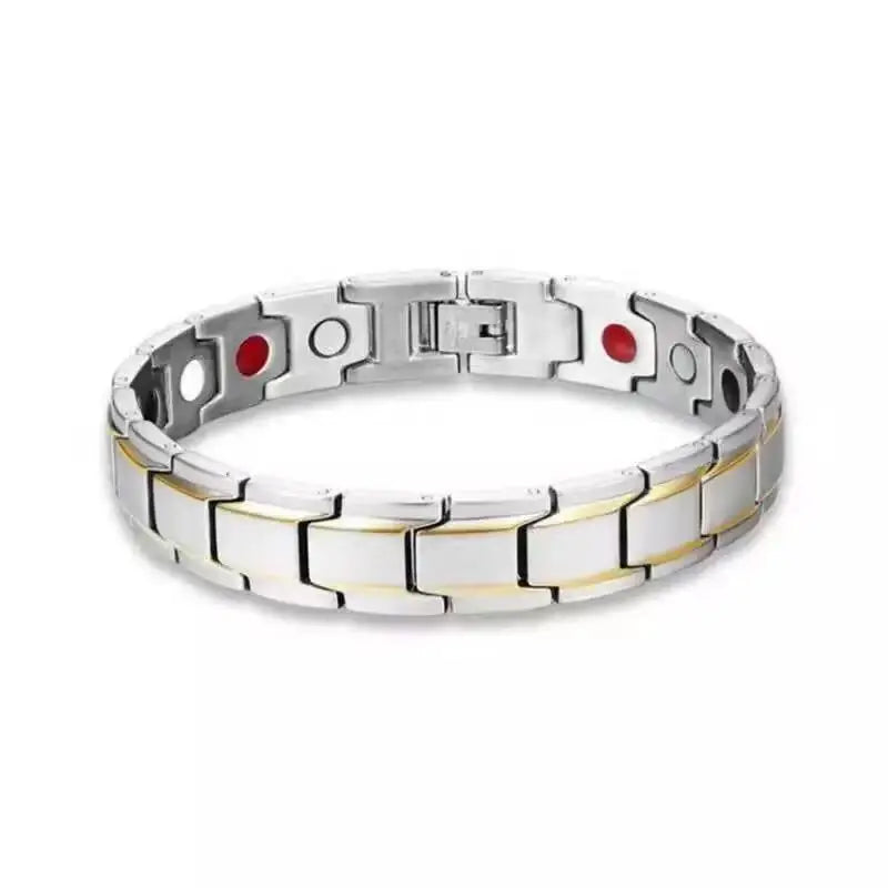 Bracelet Cuivre Double Magnétique Homme – Soulagement Arthrite Style Business