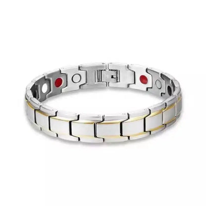Bracelet Cuivre Double Magnétique Homme – Soulagement Arthrite Style Business