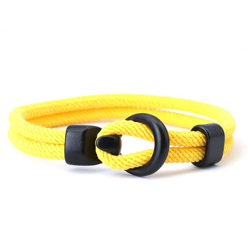 Bracelet Nautique en Corde Tressée pour Homme - Style Milan