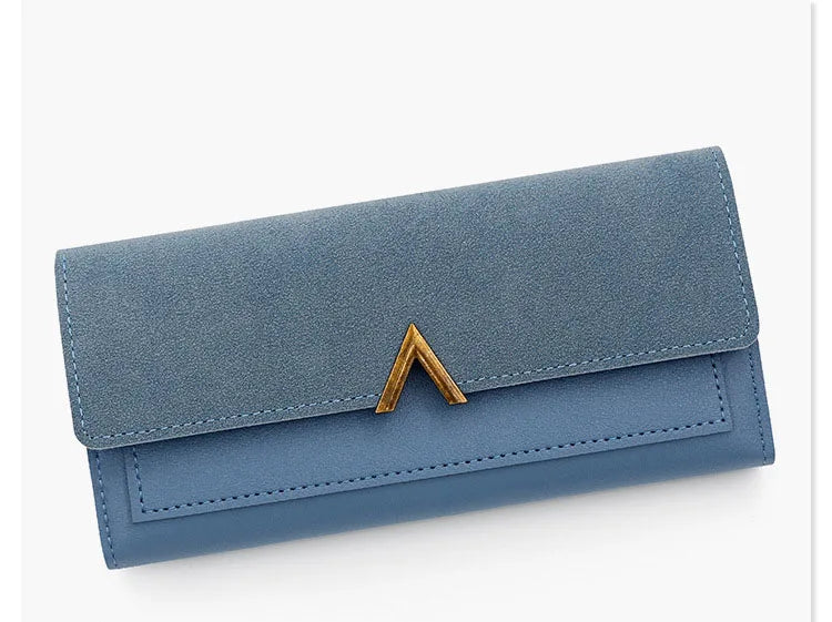 Portefeuille Femme Long Cuir PU Perles - Porte-Monnaie Carte Clutch Mini Fermoir Rouge