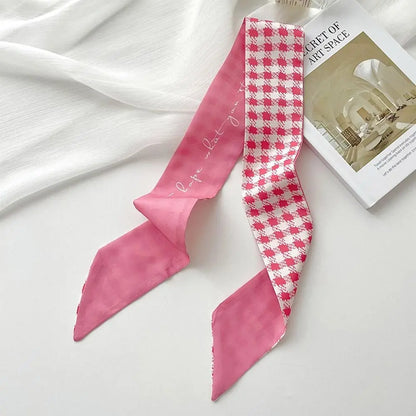 Bandeau Soie Fleur Rose - Headband Ruban Élégant Femme