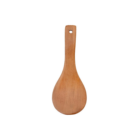 Ustensiles de Cuisine en Bois Naturel - Cuillères et Spatules Écologiques