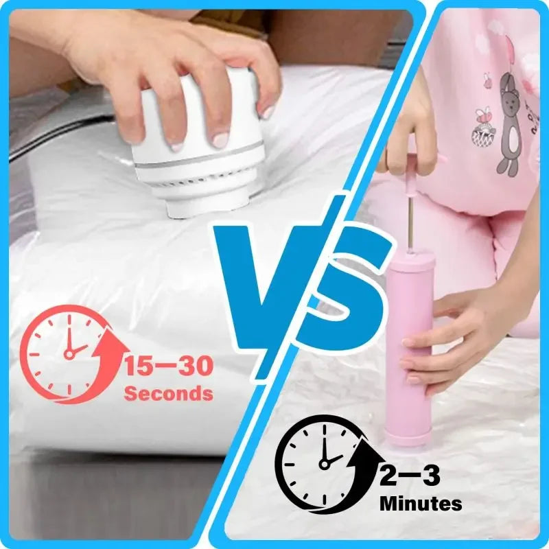 Sacs de Compression Sous Vide Réutilisables – 4 Tailles, Pompe en Option