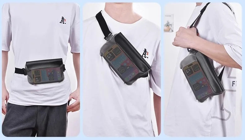 Pochette Imperméable IPX8 pour Téléphone – Natation, Kayak & Sports Nautiques