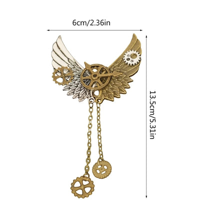 Broche Steampunk Engrenages Mécaniques – Pin's Revers Vintage Unisexe