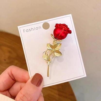Broche Fleur Pivoine Strass Perle Luxe Résine Élégante – Pin's Mariage Soirées Couple Unisexe