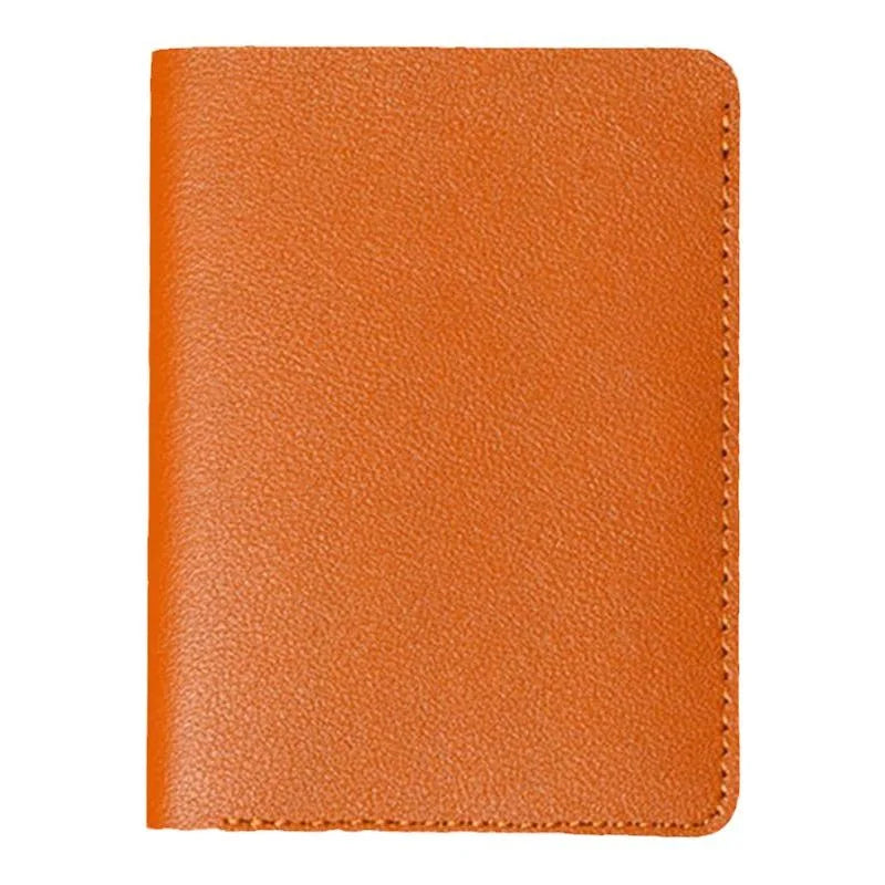Portefeuille Pliable Cuir Souple avec Bouton - Petit Porte-Cartes Permis Simplifié