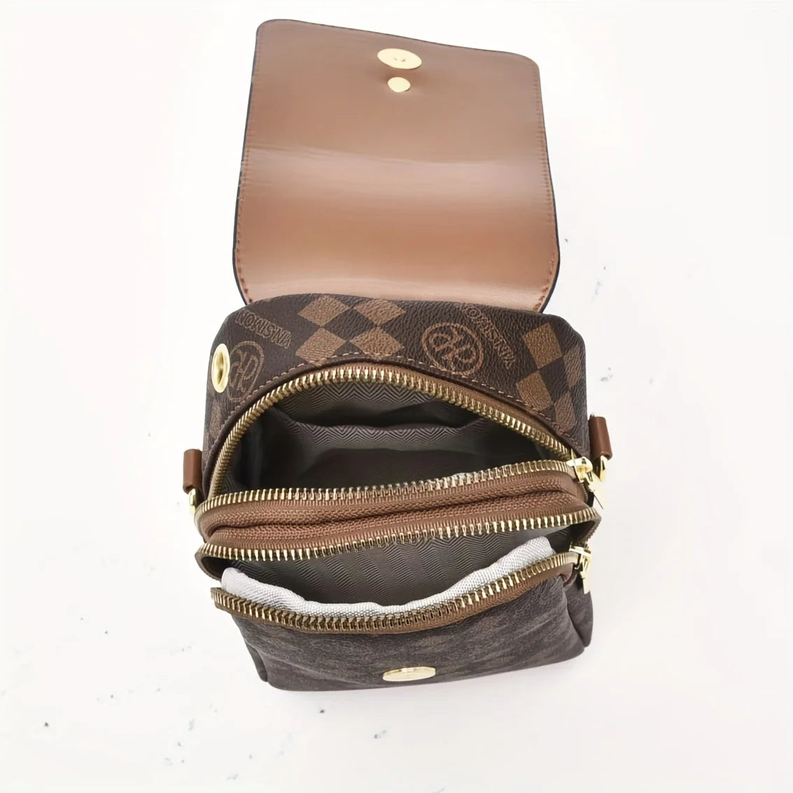 Sac Bandoulière Femme Multi-Poches Crossbody Luxe - Petit Sac Épaule Pratique Shopping Quotidien
