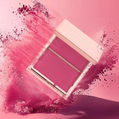Palette Blush Contour Mat Naturel - Double Couleur Haute Pigmentation Longue Tenue Visage Sculpté Beauté