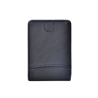 Portefeuille Homme Cuir PU Imperméable - Porte-Carte Compact Pliable Léger pour Voyage et Quotidien