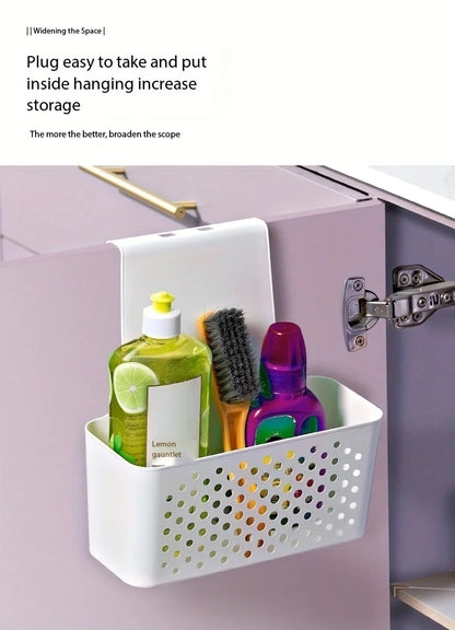 Organisateur de Porte d'Armoire de Cuisine - Panier de Rangement Suspendu Multifonction