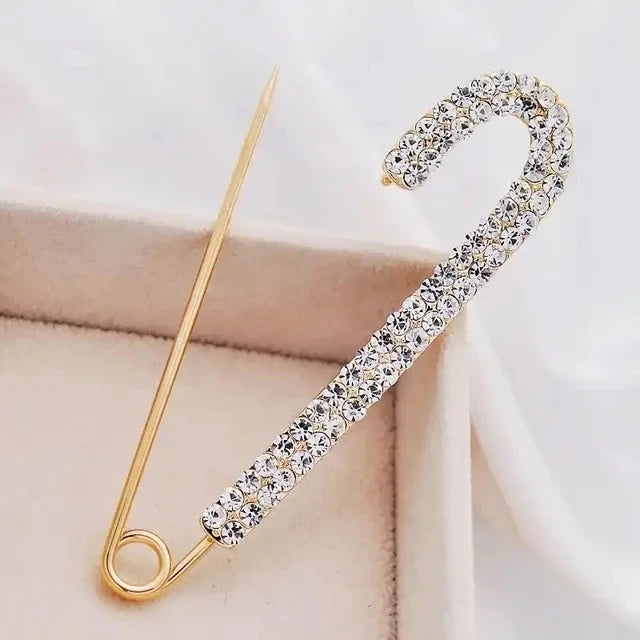 Broche Papillon Perles Blanches Strass Luxueuse – Pin's Cristaux Corsage Costume Femme