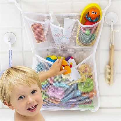 Sac Rangement Filet Jouets Bain Bébé Enfant - Organisateur Mural Ventouses 45x32cm 2026