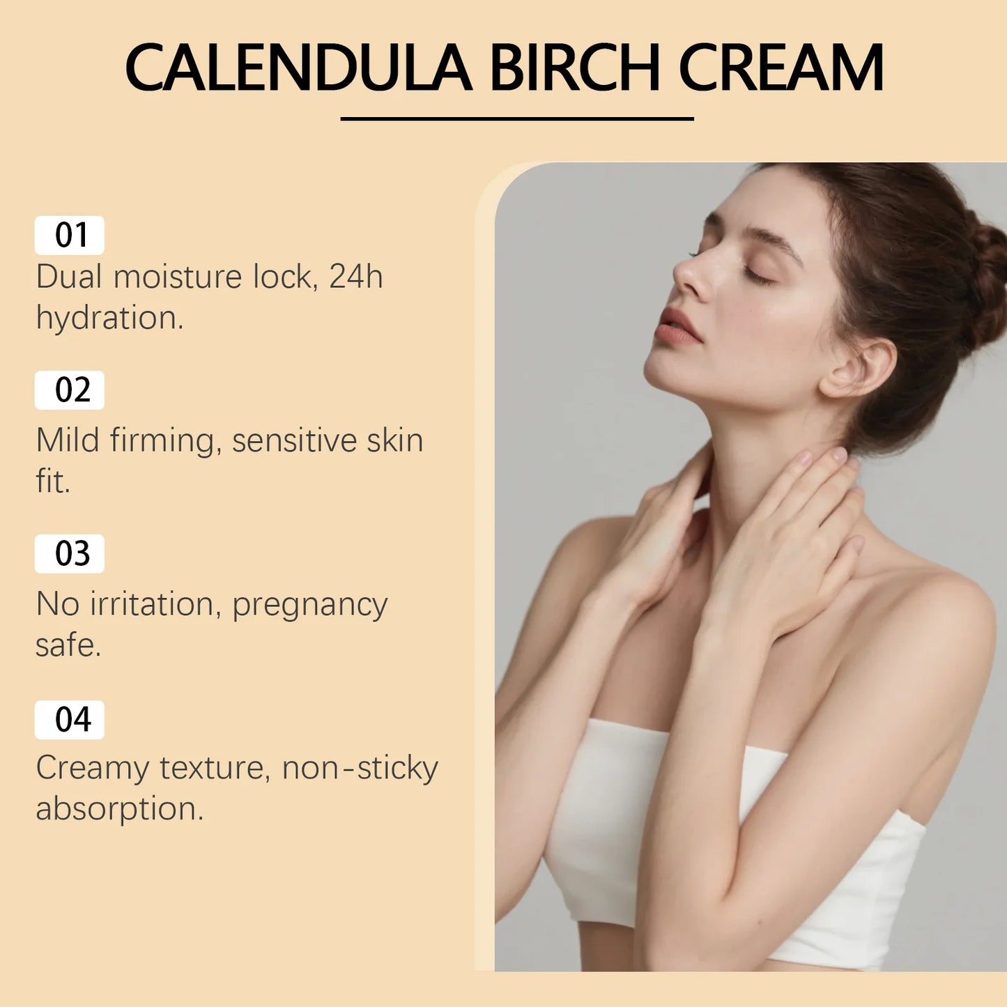 Crème Hydratante Visage 100g - Texture Douce Délicate Nourrissante Soin Quotidien Peau Lisse Beauté