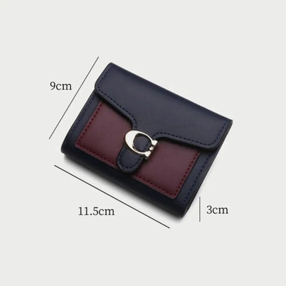 Portefeuille Femme Mini Cute Cuir PU Court - Porte-Monnaie Fashion Coin Money Bag Grande Capacité Blanc