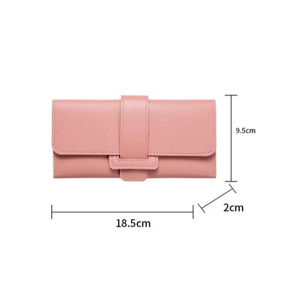 Portefeuille Long Femme Cuir PU Grande Capacité - Porte-Cartes Multi-Positions Fashion