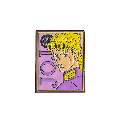 Pin's Émaillé Coccinelle Bleue JoJo's Bizarre Adventure Giorno Giovanna – Badge Broche Anime Fans