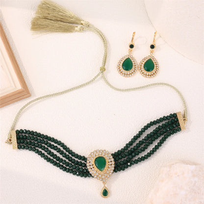 Ensemble Bijoux Marocain Traditionnel – Boucles Bracelet Mariée Luxe