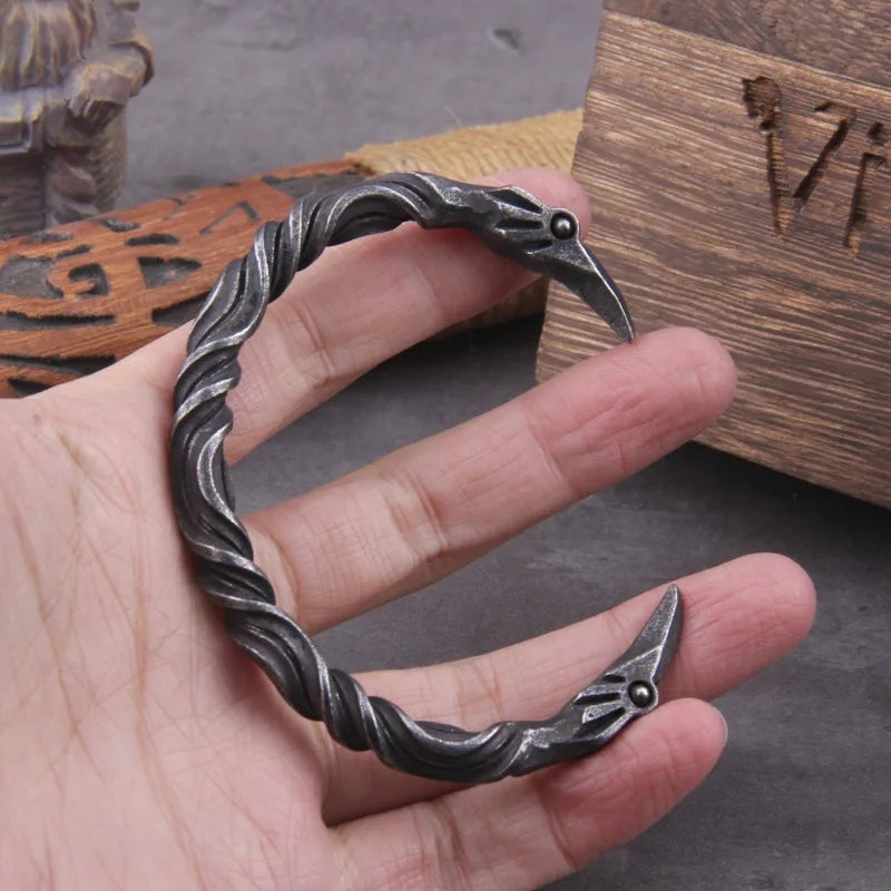 Bracelet Manchette Punk Homme – Alliage Zinc Style Viking, 8 Designs