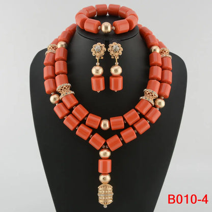 Ensemble Bijoux Perles Cristal Africain – Parure Mariée Luxe