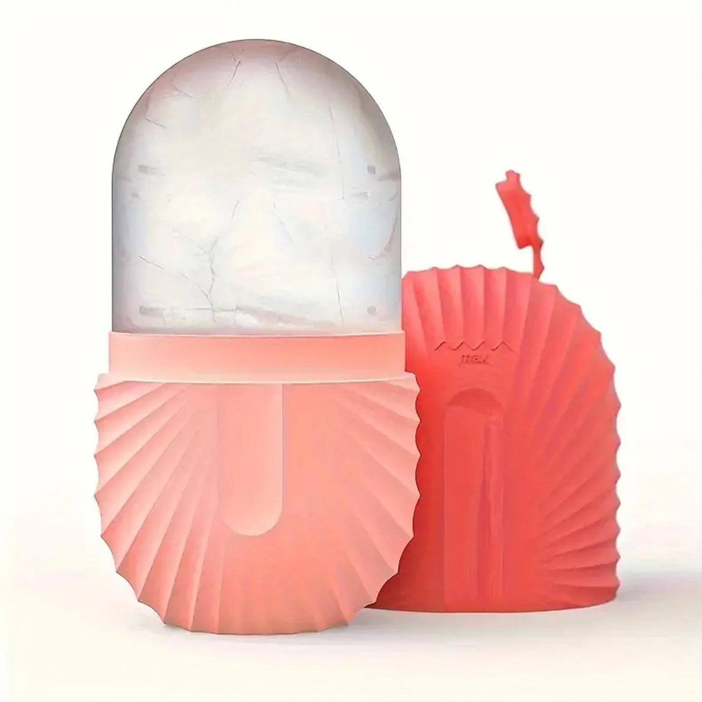 Bac à Glaçons Massage Facial Silicone - Ice Roller Visage Anti-Poches Anti-Cernes Beauté Soin Peau Vert
