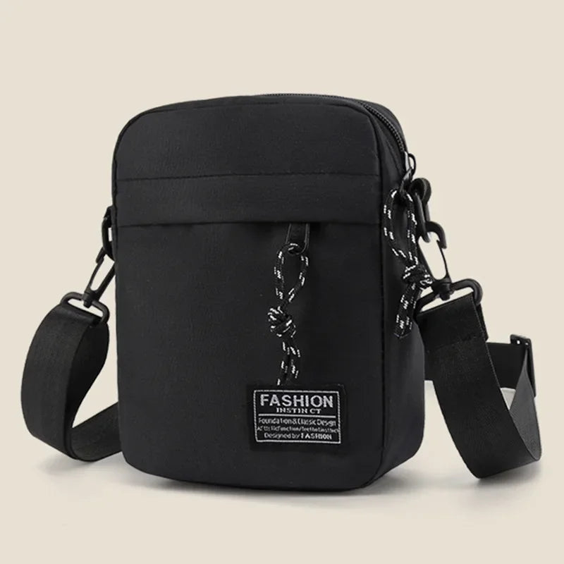 Mini Sac Baguette Bandoulière en Oxford – Unisexe