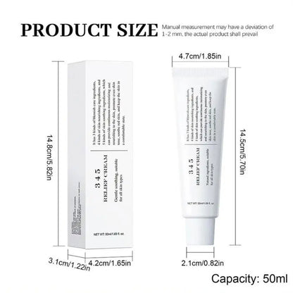 Crème Relief 50ml Nourrissante - Anti-Marques Acné Antioxydante Réparatrice Barrière Hydratante Soin Beauté