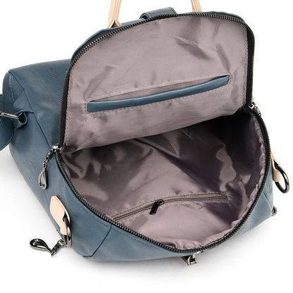 Sac à Dos Femme Cuir Souple Premium - Backpack Voyage École Mode 2025
