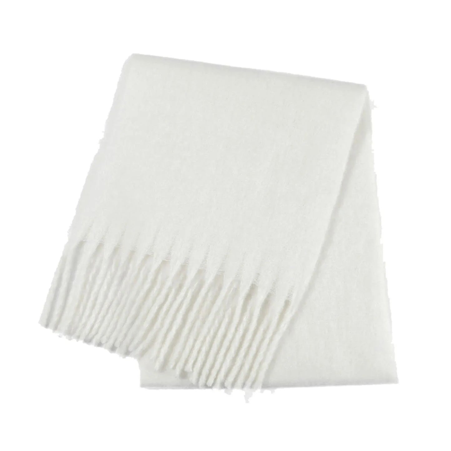 Foulard Écharpe Peluche 190cm Femme - Couleur Unie Épais Chaud Confortable Hiver