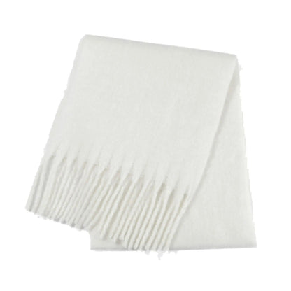 Foulard Écharpe Peluche 190cm Femme - Couleur Unie Épais Chaud Confortable Hiver