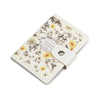 Portefeuille Femme 20 Poches Cartes Cuir PU - Porte-Cartes Étanche Grande Capacité