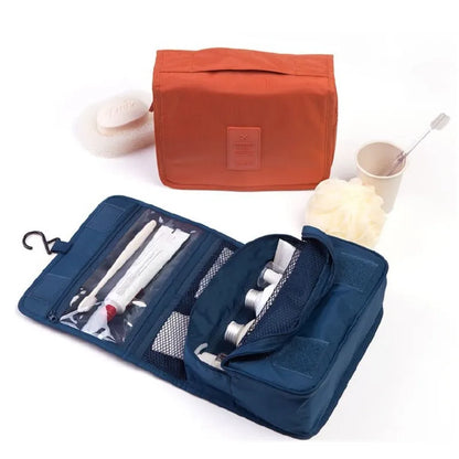 Trousse de Toilette Suspendue Imperméable – 6 Poches, Idéale Voyage