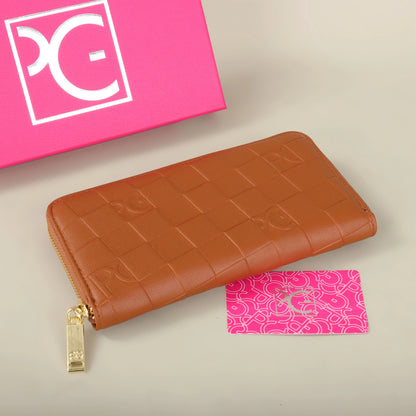 Portefeuille Femme Grande Capacité - Pochette Rectangulaire avec Zip pour Soirée