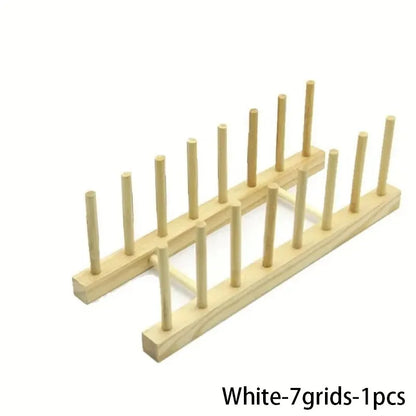 Égouttoir à Vaisselle en Bois - Support Multifonction pour Assiettes et Tasses