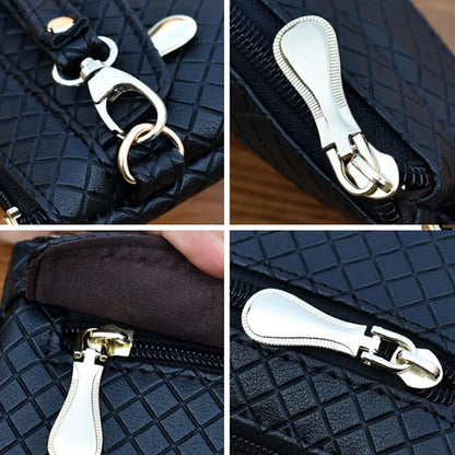 Portefeuille Femme Cuir PU Violet - Clutch avec Étui Téléphone et Porte-Cartes Intégré
