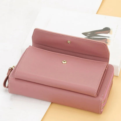 Portefeuille Long Femme Designer Multi-Compartiments - Clutch Grande Capacité