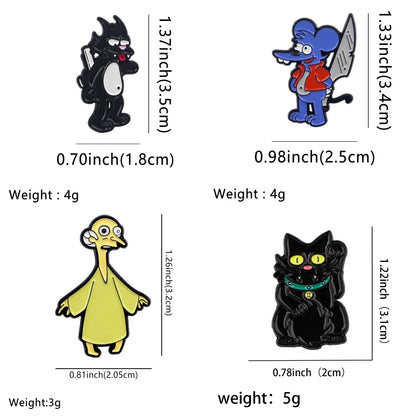 Pin's Émaillé Anime Films Amusant – Broche Badge Dessin Animé Unisexe